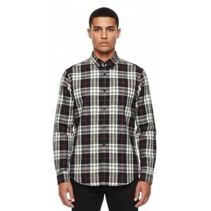 Ralph Lauren Men’s Cotton Classic Fit Oxford, Black / Red / White Size XL